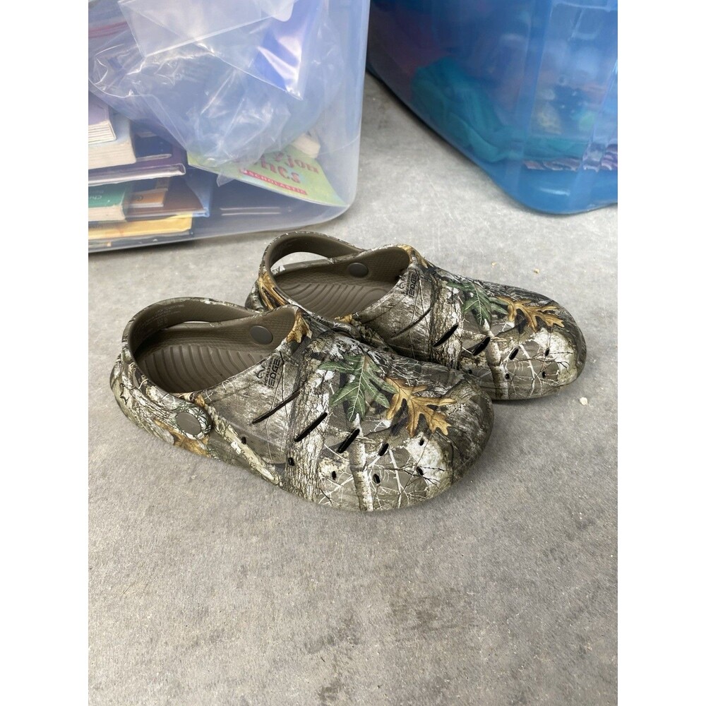 Rugged Shark Kids Realtree Edge Camo Clogs Size 12